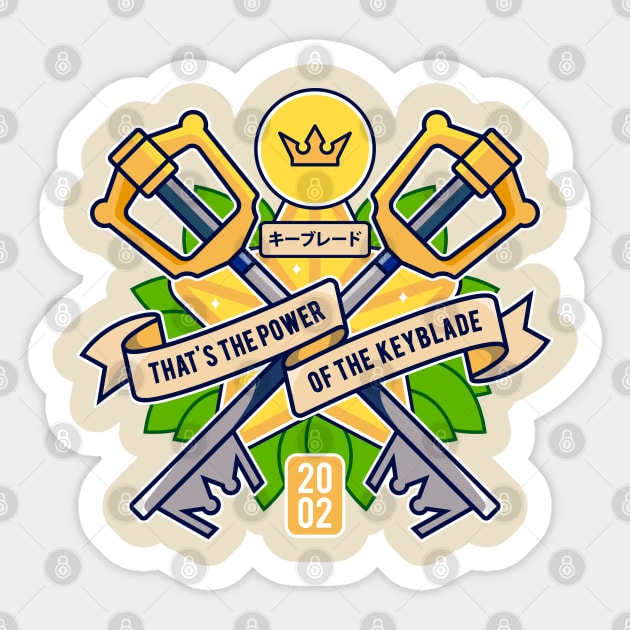 Power Of The Keyblade Sticker by Lagelantee